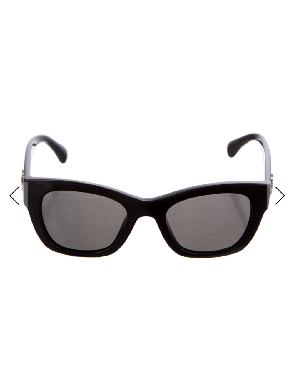 CHANEL Cat-Eye Sunglasses with Dark Lenses - Picture 3 of 3